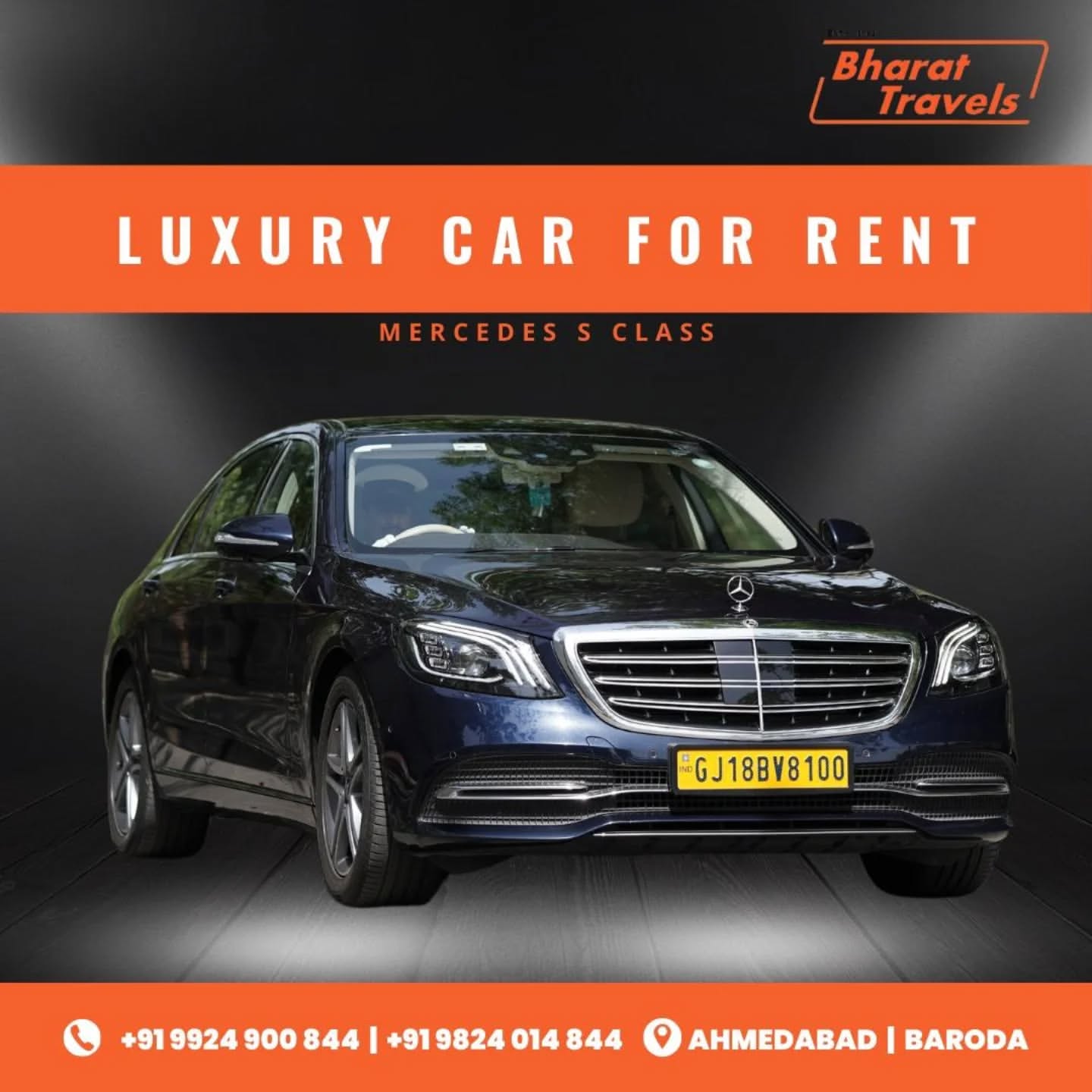 Mercedes car rental in Gujarat